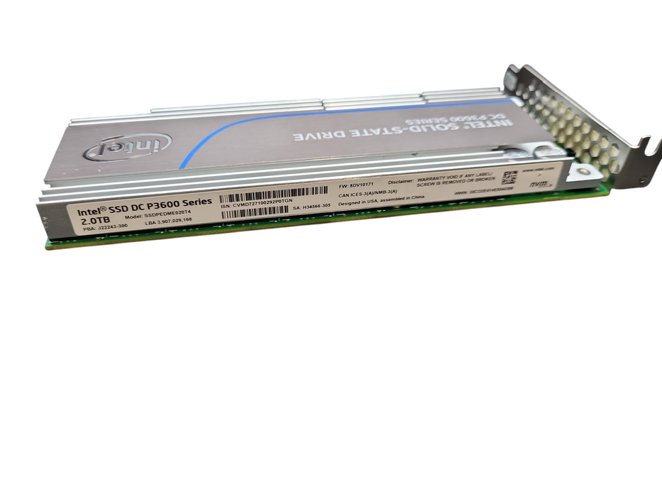2TB Intel PCIe NVMe SSD DC P3600 Series  SSDPEDME20T4  Q&