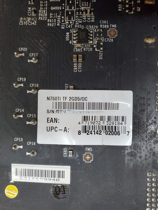 MSI NVIDIA GeForce GTX 750 Ti Twin Frozr 2GB GPU