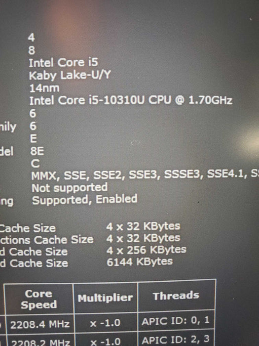 Lenovo ThinkPad L14 Gen 1 Intel Quad i5-10210U @ 1.60GHz 16GB RAM 512GB SSD  Lap200