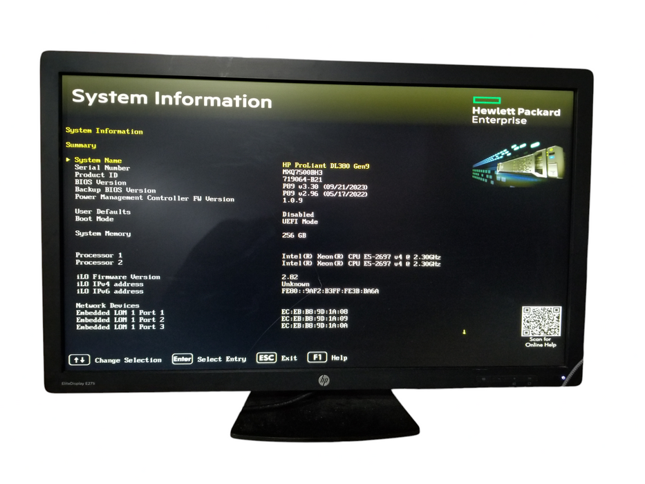 HP ProLiant DL380 Gen9 - 2x Xeon E5-2697 v4 256GB DDR4 P440ar 2x800W PSU