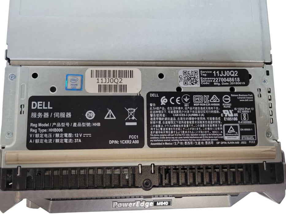 Dell PE M640 Blade - 2x Xeon GOLD 5122 | NO RAM | NO HDD Q%