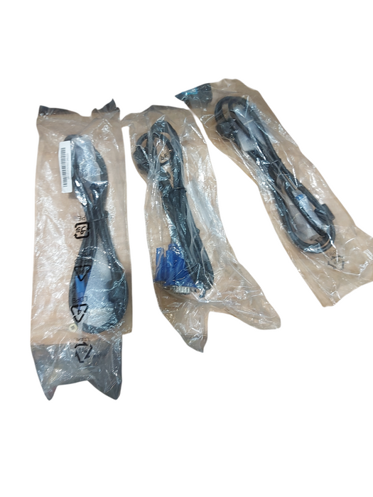 Lot 3x VGA TO VGA CABLE VARIOUS LENGTH  Q