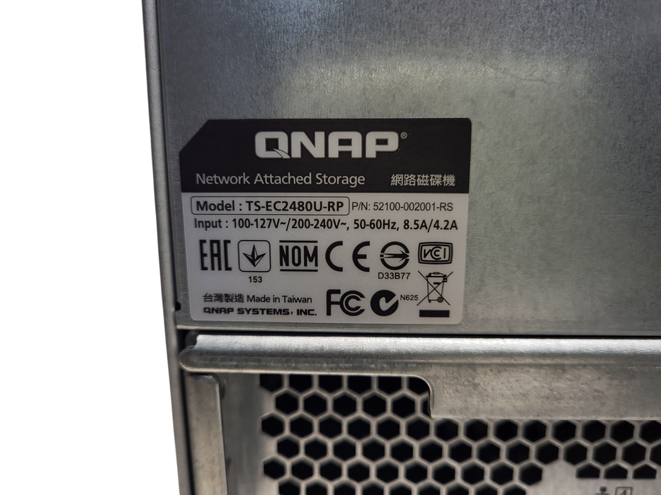 Qnap TS-EC2480U-RP 24-bay high performance unified storage  $