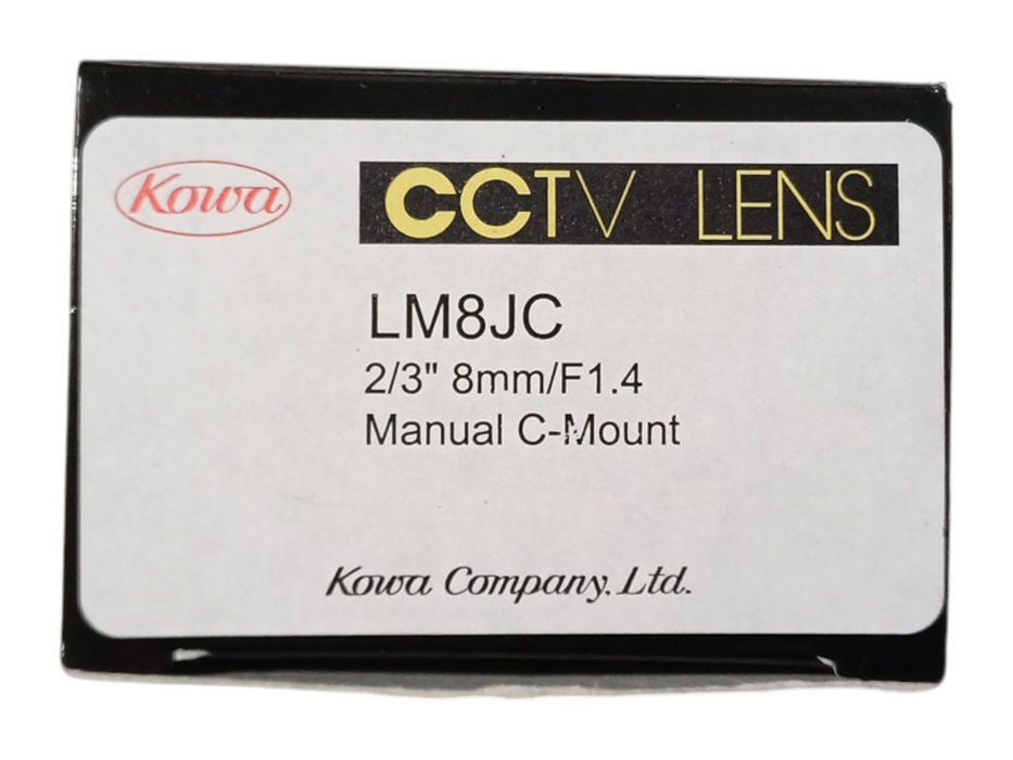 Kowa LM8JC C-Mount 8mm Fixed Focal Lens