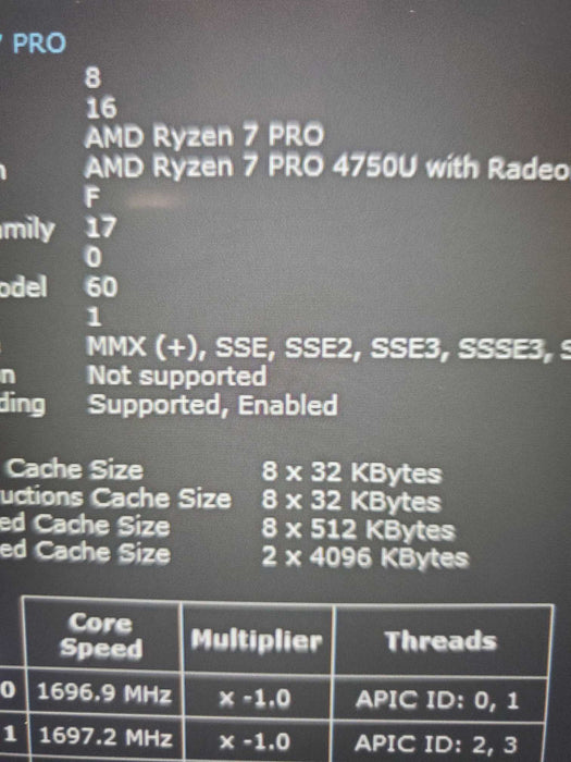 Lenovo ThinkPad T14s Gen 1 TOUCH – AMD Ryzen 7 PRO 4750U, 32GB, 256GB NVMe  Lap200
