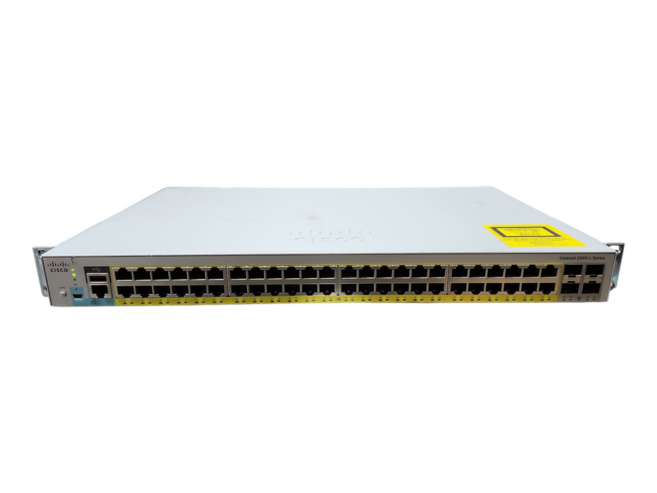 Cisco WS-C2960L-48PS-LL V01 48-Port Gigabit PoE Network Switch