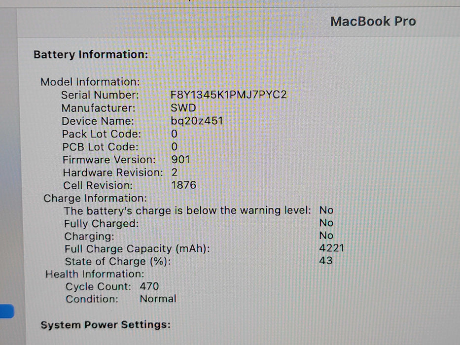 Apple Macbook Pro 2020 13" 4-Core i5-1038NG7 @ 2.0GHz 16GB DDR4 500GB SSD