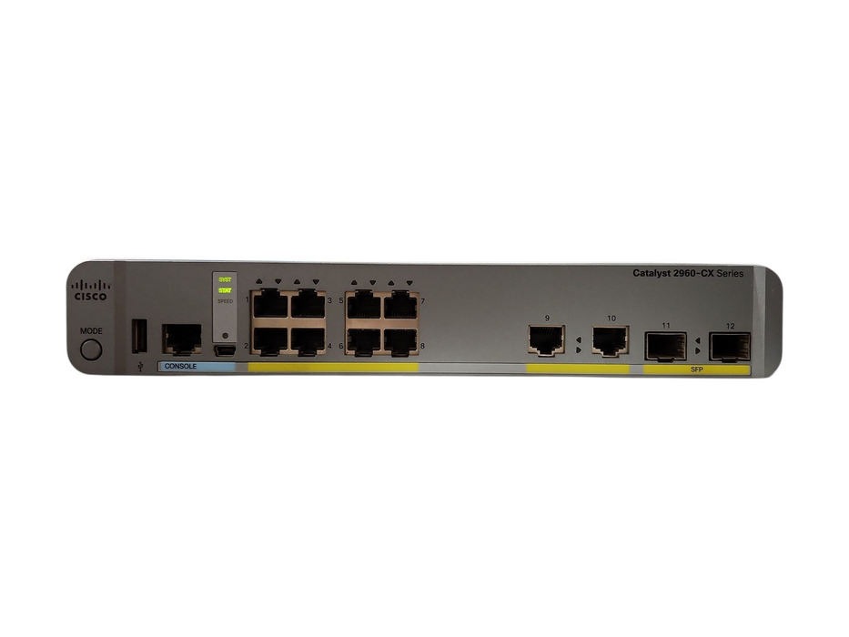 Cisco WS-C2960CX-8TC-L V04 | 8-Port Gigabit Managed Silent Switch | 2x SFP