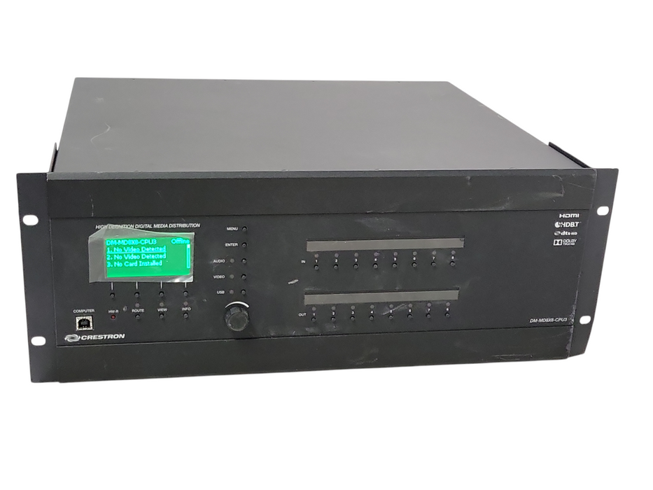 Crestron DM-MD8X8-CPU3 8x8 DigitalMedia Switcher w/ 5x Cards, See detail _