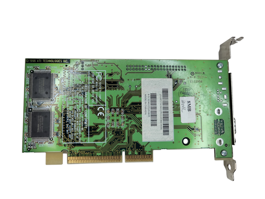 ATI 3D Rage PRO AGP 2X 4MB P/N 109-40200-20 VGA Card AGP %