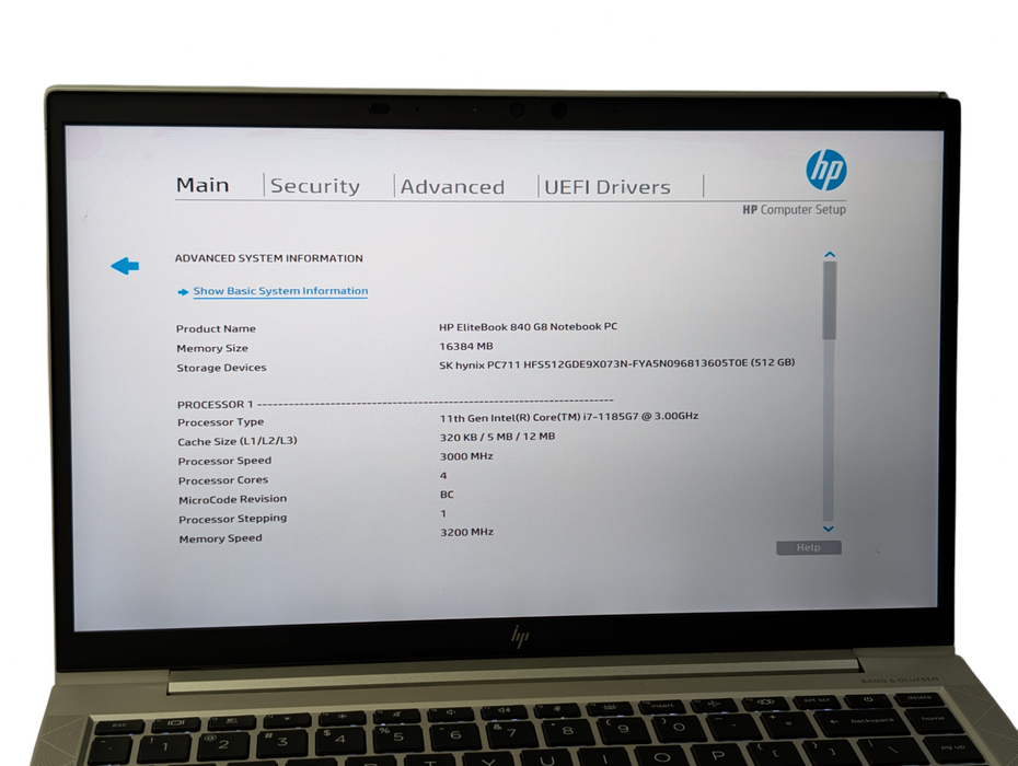 HP EliteBook 840 G8 Intel Core i7-1185G7 16GB RAM512GB NVMe SSD PLEASE READ - Lap200