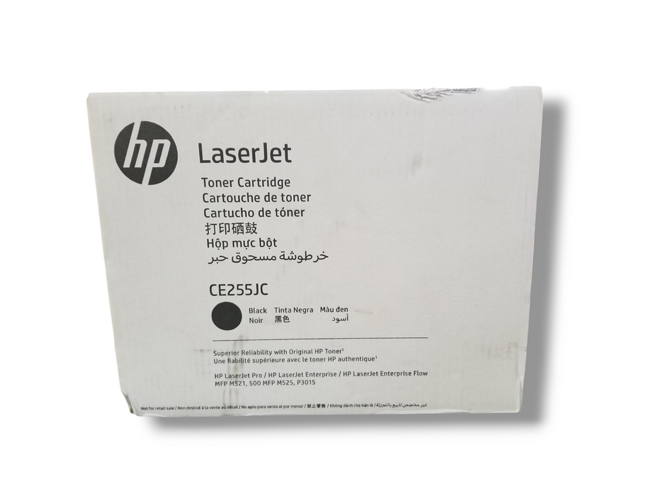 New Sealed - Genuine HP LaserJet Black Toner Cartridge CE255JC Black