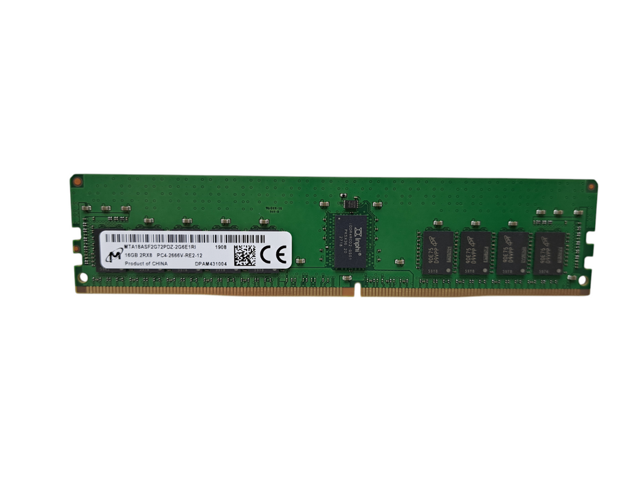 Micron 16GB 2RX8 PC4-2666V-RE2-12 | DDR4 Server Memory Q)