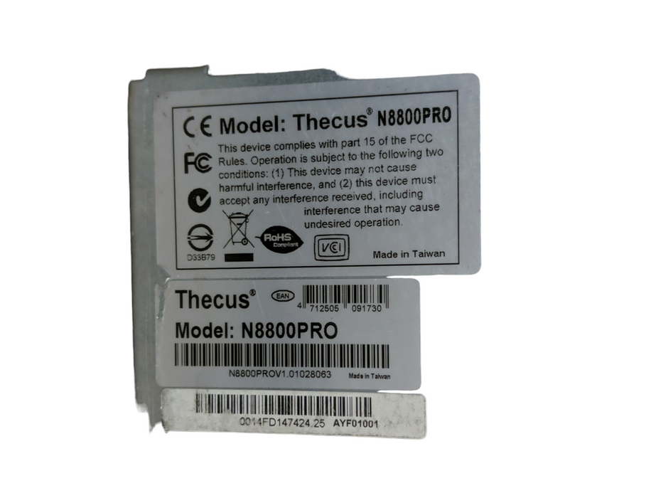 THECUS N8800PRO 8-BAY LFF NAS SERVER - No HDDs included - See Pictures