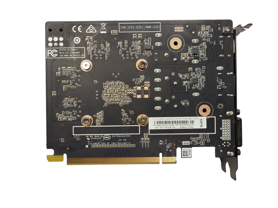 Zotac Gaming GeForce GTX 1650 OC 4GB 90mm Single Fan GDDR5 Graphics Card $