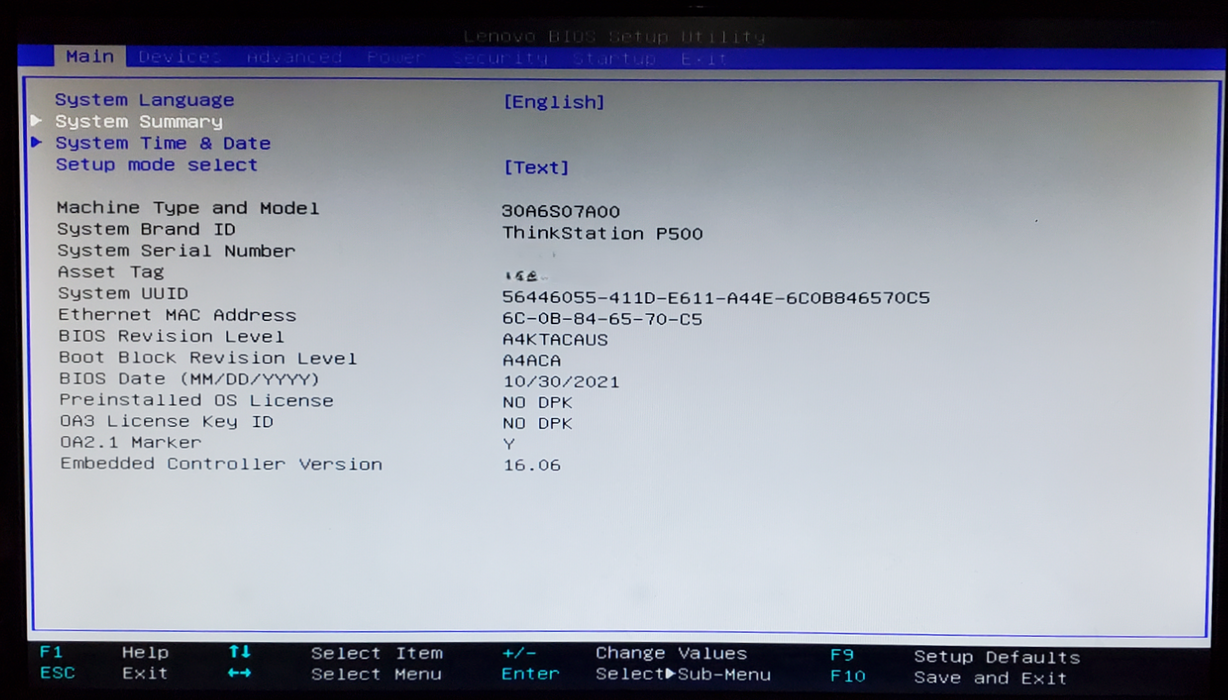 Lenovo ThinkStation P500 Intel Xeon E5-1650 v3 16GB RAM K2200 - No HDD