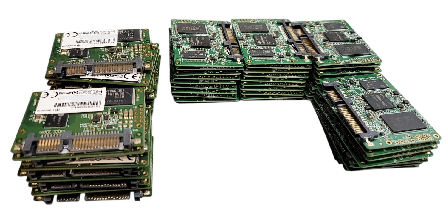 Lot 55x 2GB - 4GB SATA 1.8" Module Transcend Half Slim Flash Disk SSD   +