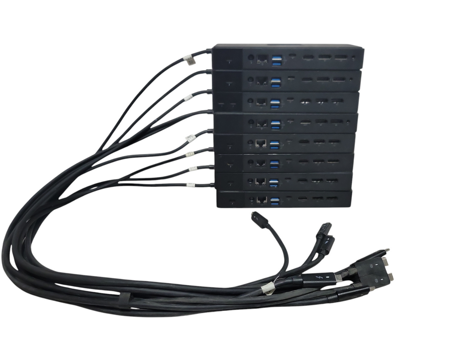 Lot of 8x Dell Assorted model USB-C Docking station, See Detail _