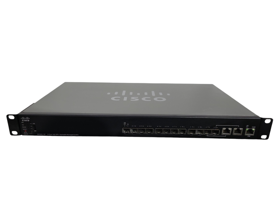 Cisco SX550x-12F , 12-port 10G SFP+ Stackable Managed Switch !