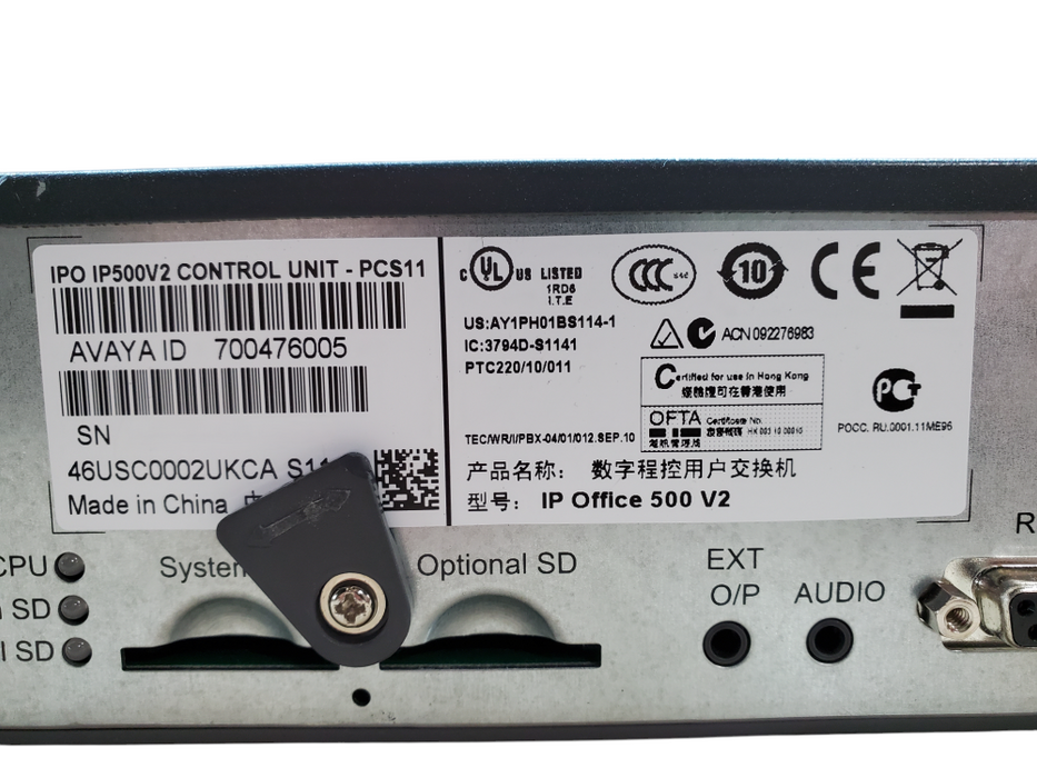AVAYA IP Office 500 v2 Control Unit 3x 700476013 *READ*