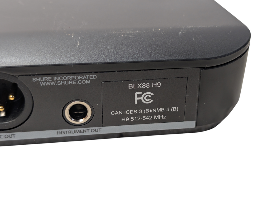 Shure BLX1 H9 Wireless Bodypack Transmitter Microphone BLX88 H9 Receiver  -