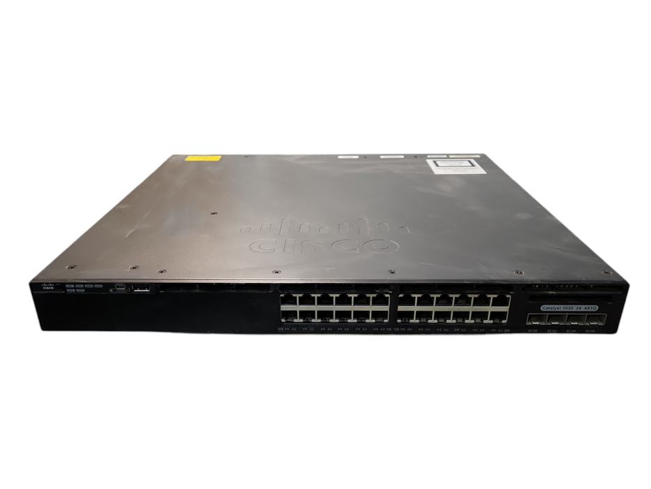 Cisco Catalyst WS-C3650-24TS-S 24 Port 4x1G Switch, 1x 250W PSU