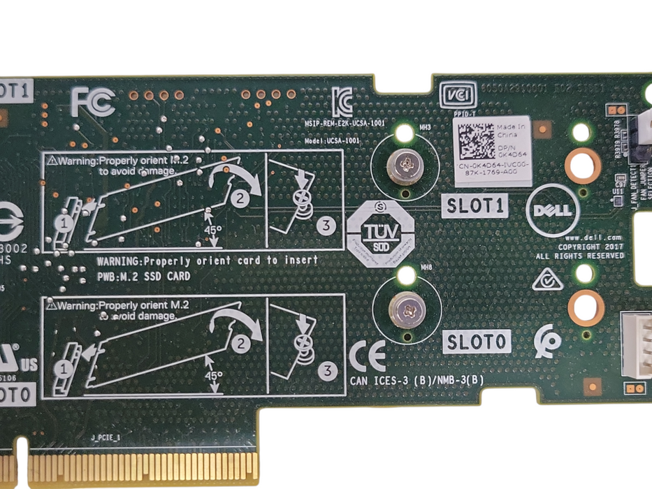 Dell 0K4D64 Boss-s1 Boot-Optimized Server Storage Adapter PCIe Card _
