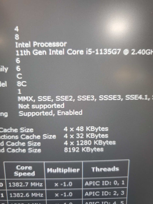 Dell Latitude 5420 Core i5-1135G7@2.40GHz 16GB RAM 256GB NVME  Lap200