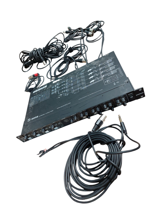 Samson Tech S Zone 4 Channel/4 Zone Stereo Mixer Rack Mountable  =