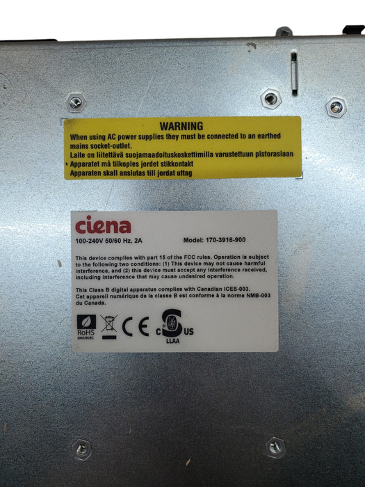 Ciena 3916 Series Service Delivery Switch 170-3916-900 *READ* Q