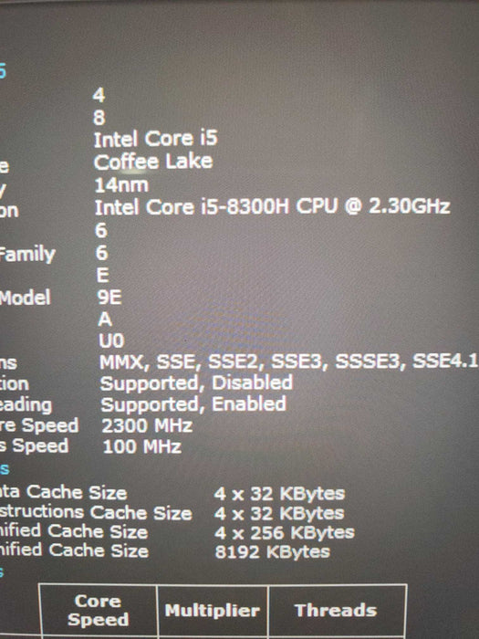 Dell XPS P56F 15.6" Touch i5-8300H 2.3GHz 16GB 256GB NVME GTX1050  Lap200