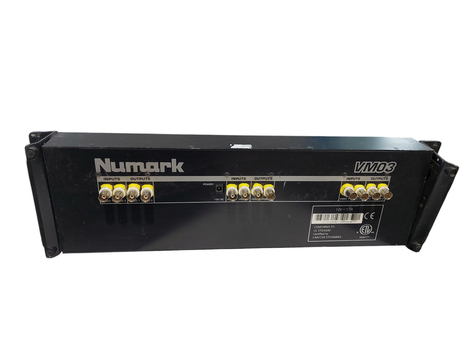 Numark VM03 MKII 3 Screen Monitors Rack Mountable =