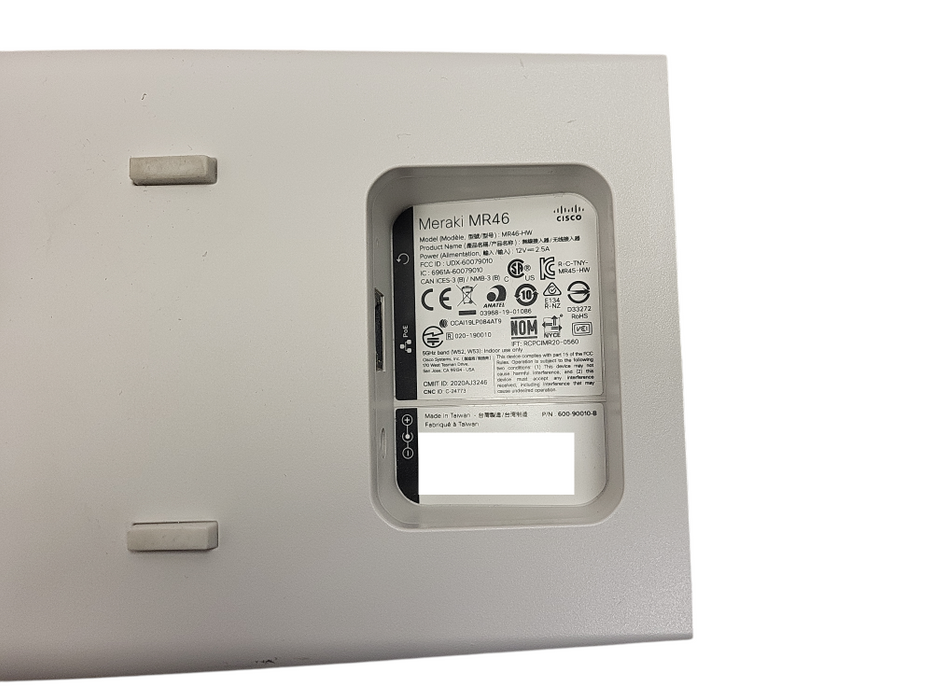Cisco Meraki MR46-HW Quad-Radio 4x4:4 802.11ax WiFi 6 Unclaimed WAP - NO MO Q_