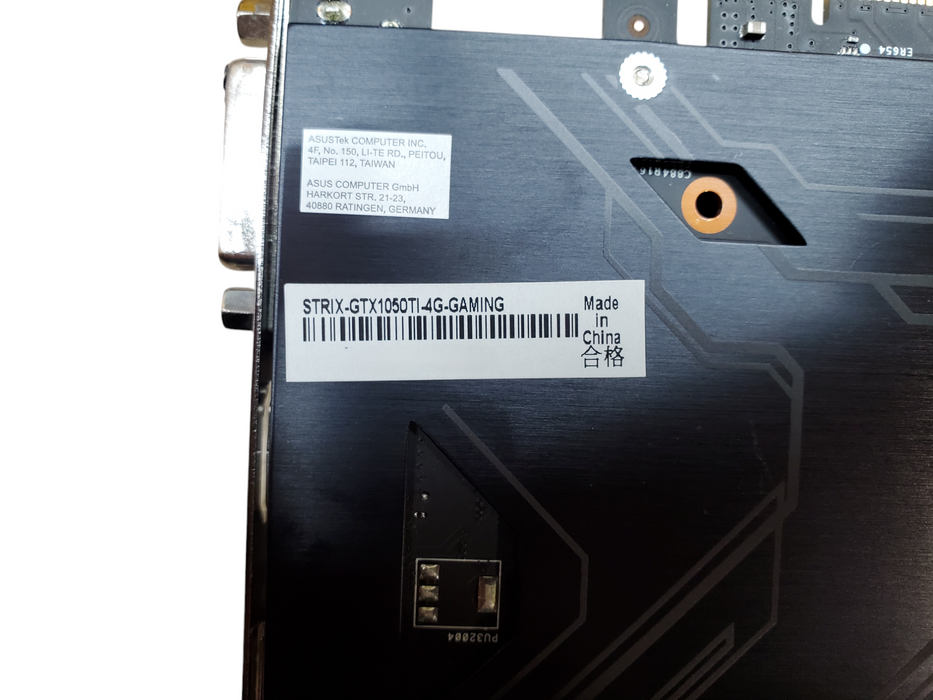ASUS ROG Strix GTX 1050Ti 4GB Graphics Card - 1xHDMI 1xDP 2xDVI