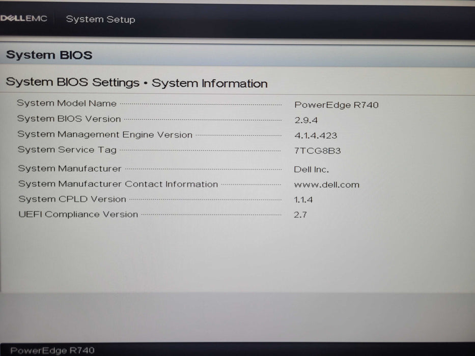 Dell PE R740, 2x Xeon Gold 6252 2.10GHz, 32GB DDR4, 2x 1100W PSU, READ _