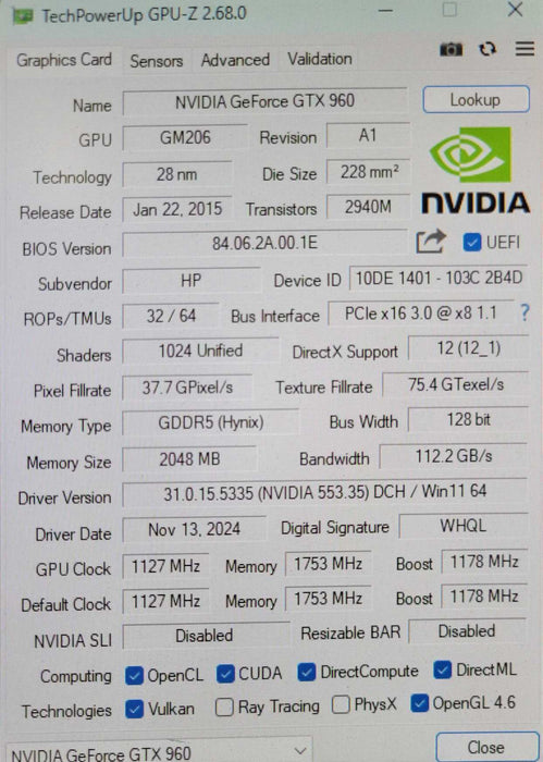 Custom/MSI Tower PC Core I7-4770K 3.50GHz 16GB RAM 2TB HDD 750W PSU _