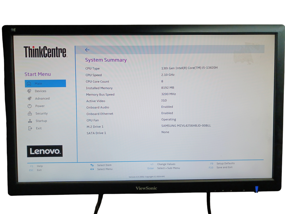 Lenovo ThinkCentre Neo 50q Gen 4 i5-13420H 8GB RAM 256GB M.2
