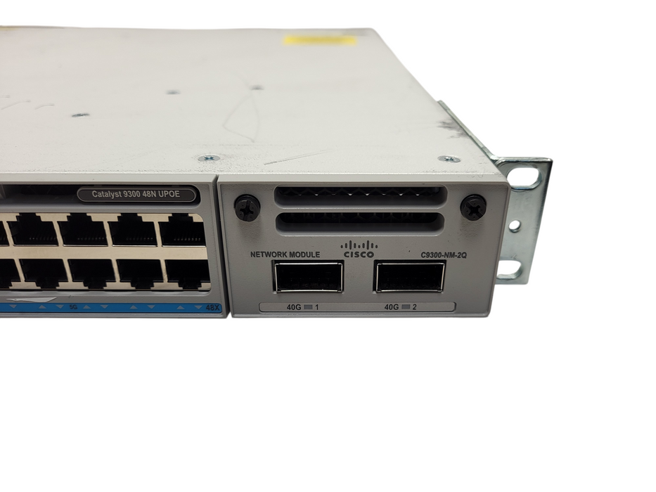 Cisco C9300-48UN-A 48-Port UPoE Network Switch w/ C9300-NM-2Q, 2x PSU Q$