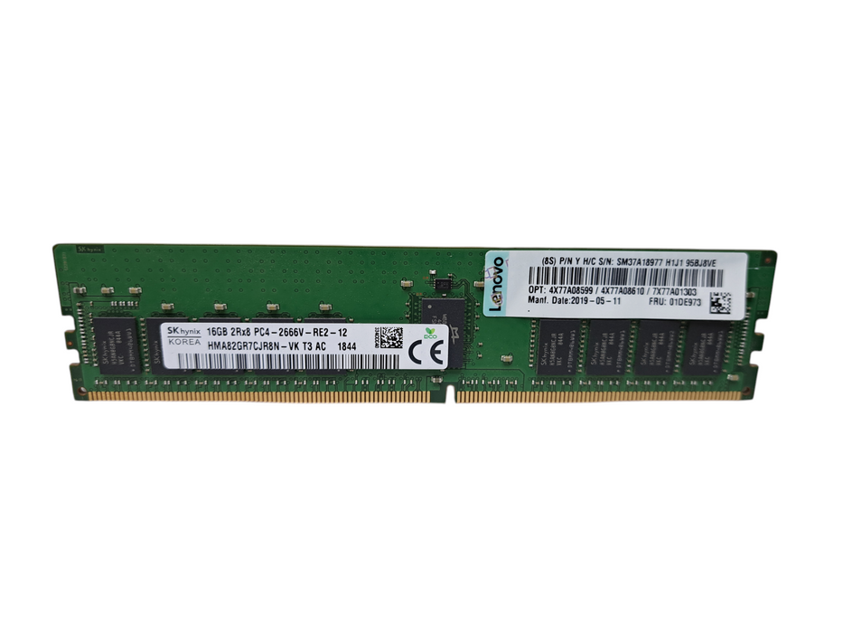 SK Hynix 16GB 2Rx8 PC4-2666V-RE2 | DDR4 Server Memory HMA82GR7CJR8N-VK Q)