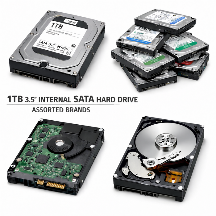 1TB 3.5" SATA HDD Internal Hard Drive | Assorted Brands Q&