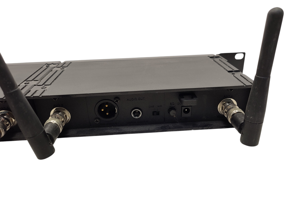 Dual ANCHOR UHF True Diversity Wireless Receiver 540-570 Mhz No AC $