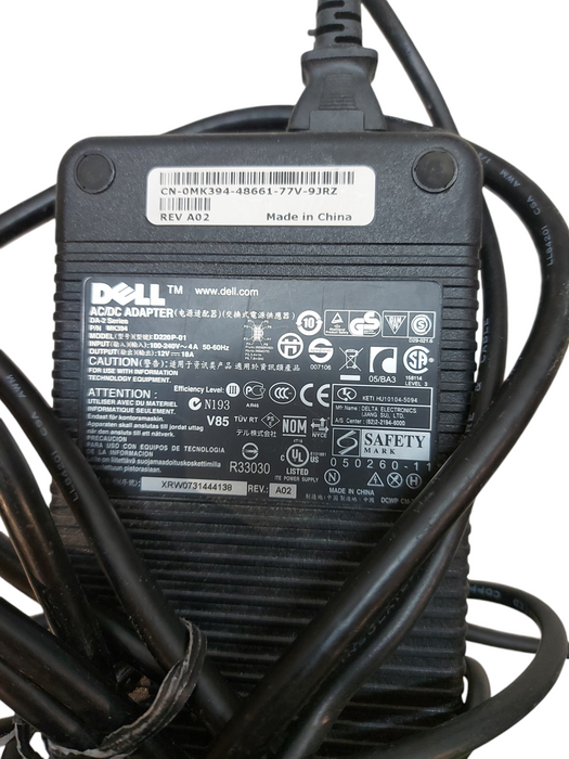 Lot 10x Dell D220P-01 AC Power Supply Power Adapter 12V 18A 8-Pin Laptop