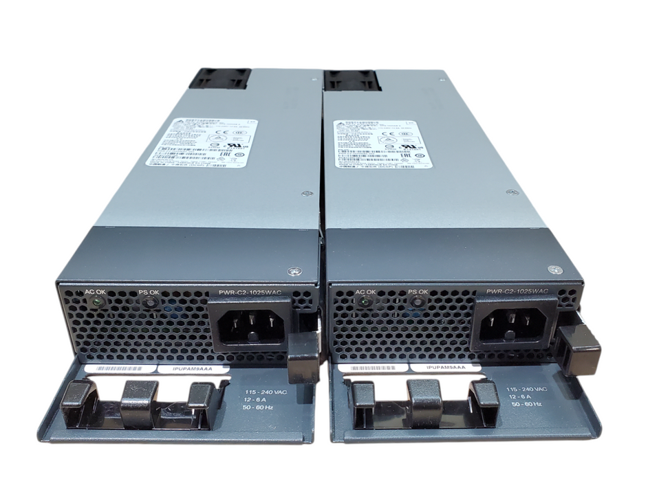 Lot 2x Cisco DPS-1025AB 1025W Power Supply - PWR-C2-1025WAC V02