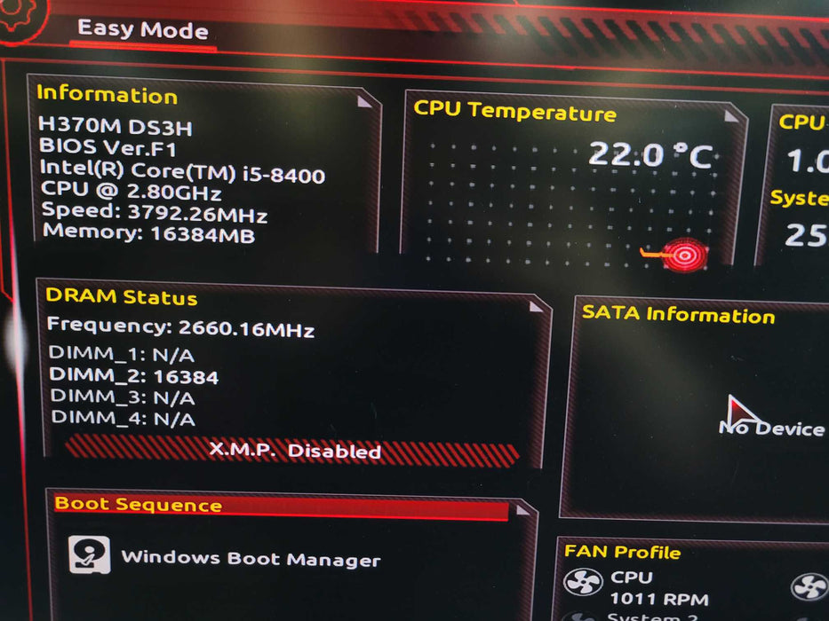 Intel Core i5-8400 Gigabyte H370M DS3H 16GB DDR4 + I/O Plate %