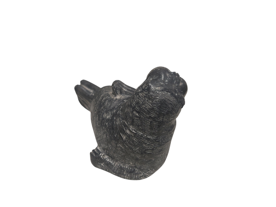 Wolf Original walrus sculpture 6" Inuit & First Nations art Canada =