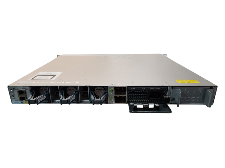 Cisco WS-C3850-48T-S 3850 48 port switch, No Module w/ 1x 350W PSU