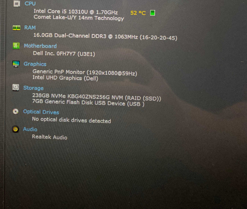 Dell Latitude 9410 TOUCH Core i5-10310@1.70GHz 16GB RAM 256GB SSD Q Lap200