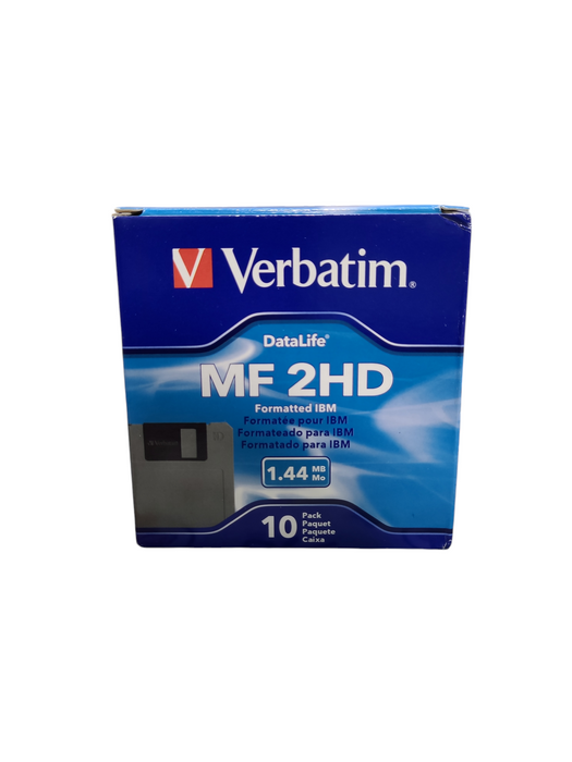 Verbatim Datalife 3.5" Floppy Disks 10 Pack MF-2HD 1.44MB