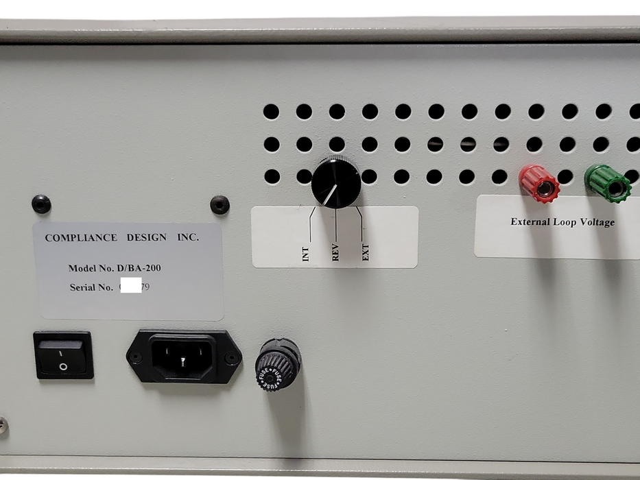 Compliance design D/BA-200 balance analyzer, READ _