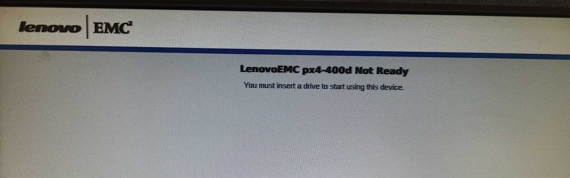 Lenovo EMC px4-400d 4-Bay NAS Storage Array